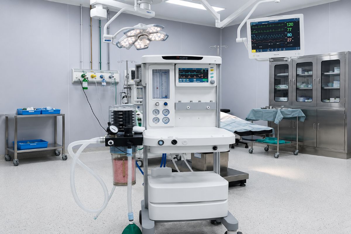 LB801 Anesthesia Workstation by Life Line Biz with dual vaporiser mounting